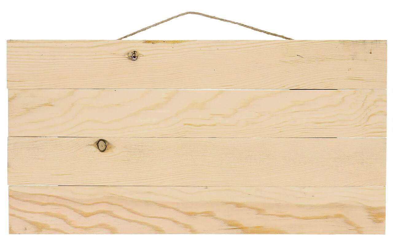 Good Wood by Leisure Arts Pallet Plaque 16x8.25" Pine, Wood Plaque, Wood Sign Blank, Wood Blanks, Wooden Plaques, Blank Wood Signs for Crafts, Wooden Sign Blank, Wood Plaques for Crafts